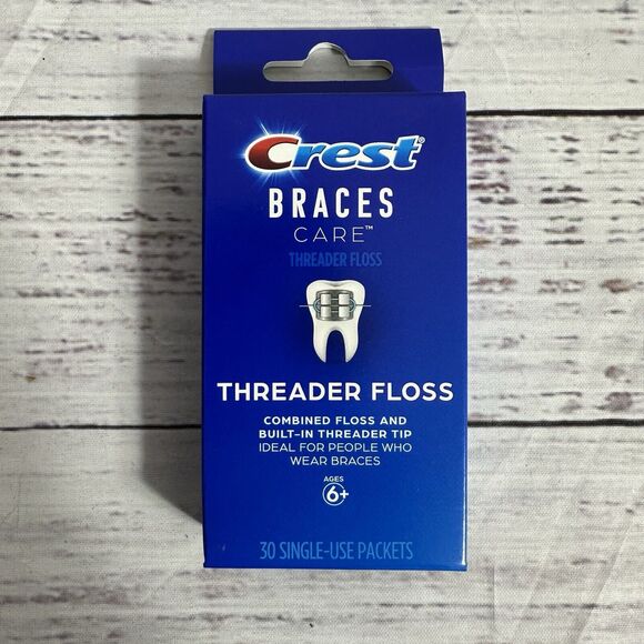5 PACK Crest Braces Care Floss Threader 30 Single Use Packets New - Picture 2 of 5